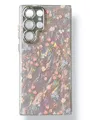 Чохол Flowers Case для Samsung Galaxy S23 Ultra (full block/pink)