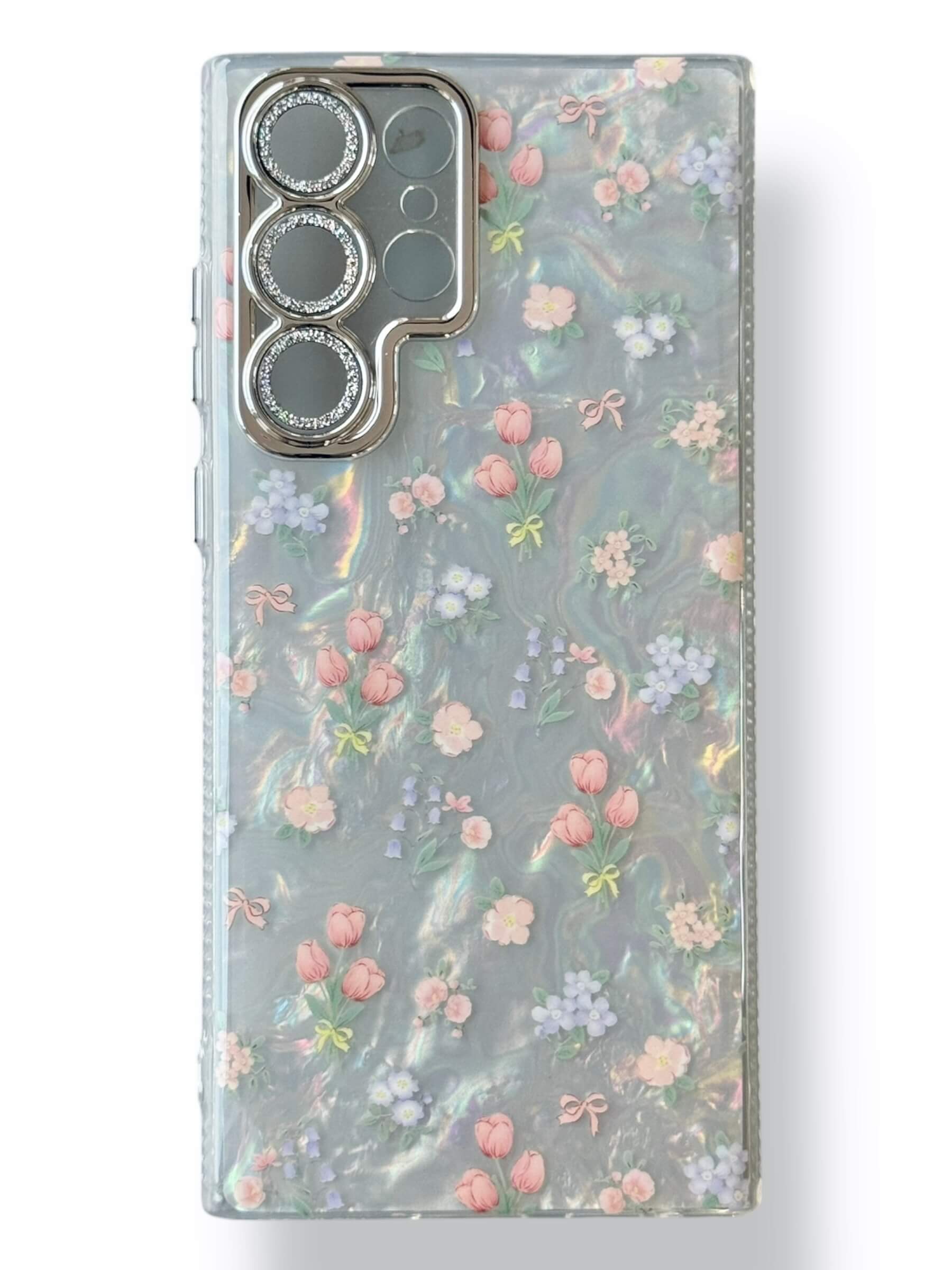 Чохол Flowers Case для Samsung Galaxy S23 Ultra (full block/white)