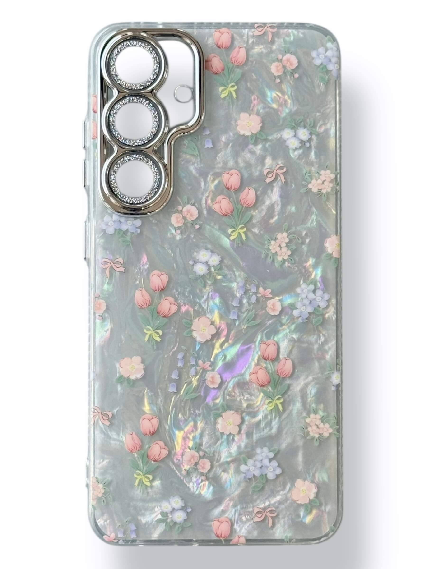 Чохол Flowers Case для Samsung Galaxy S25 Plus (full block/pink)