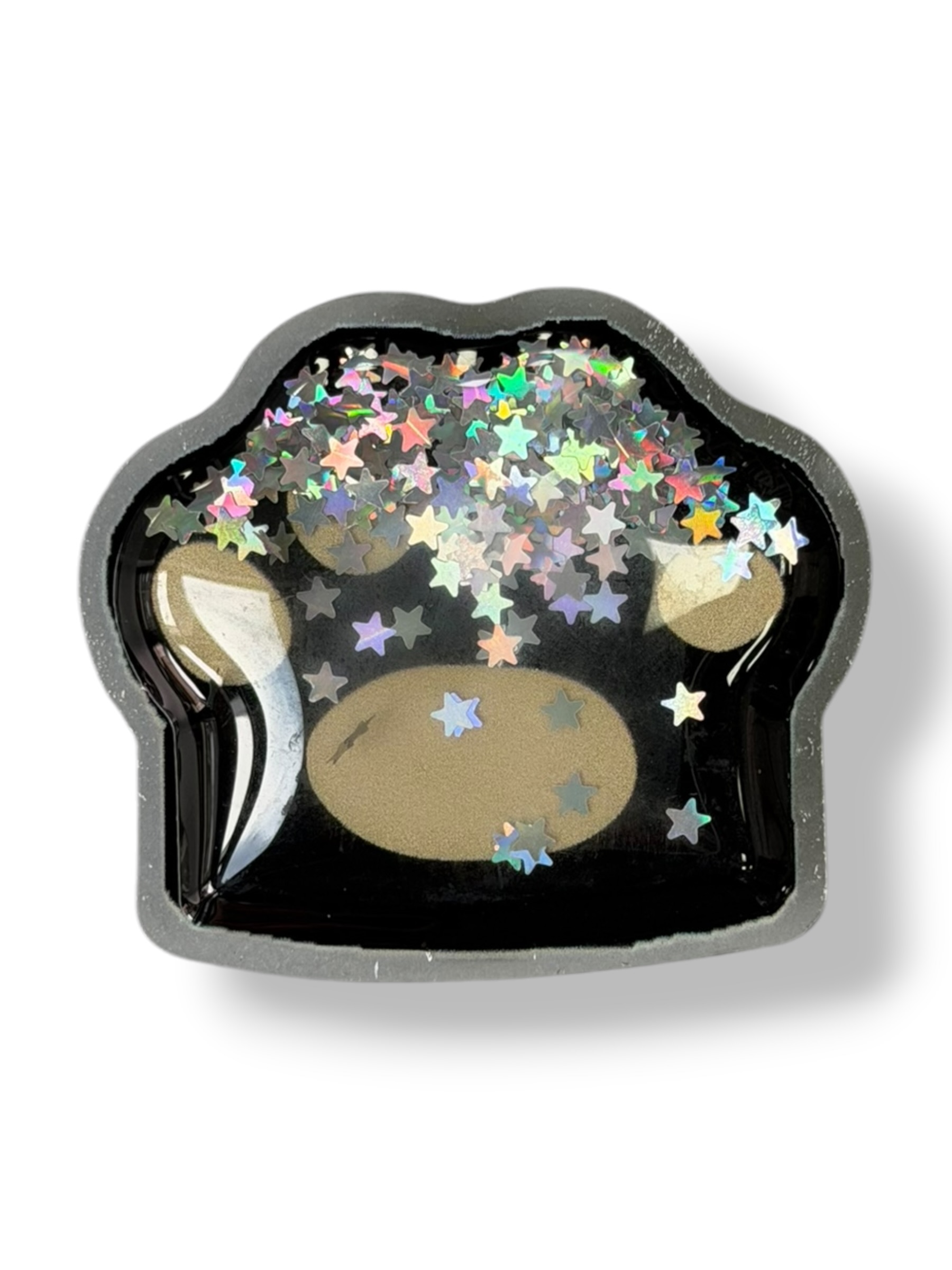 PopSocket 3D Лапка Рідкі блискітки