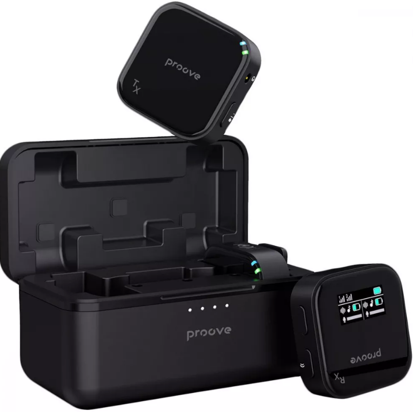 Бездротовий петличний мікрофон Proove Studio (black)