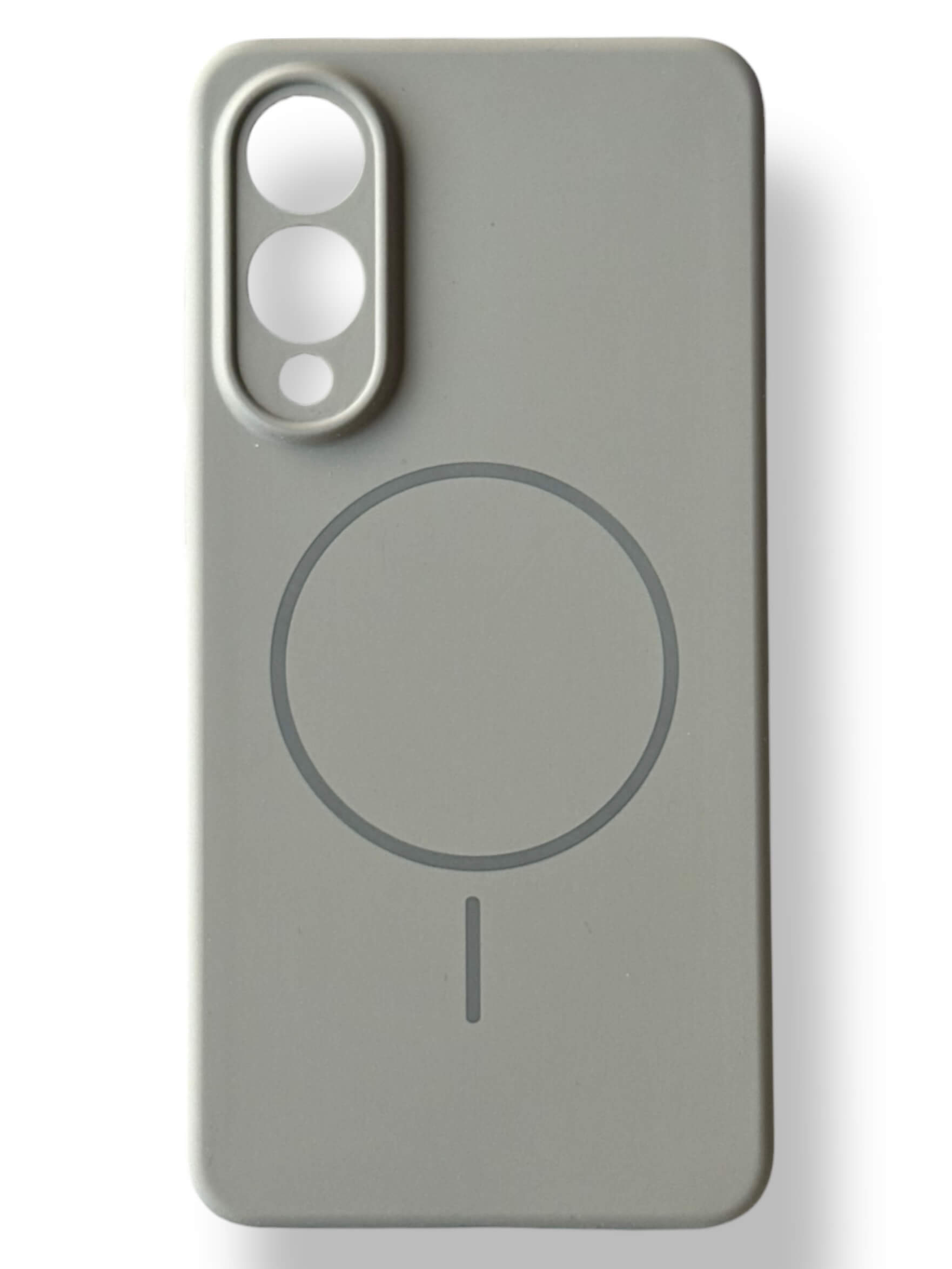 Чохол Silicone Case with MagSafe для Samsung Galaxy S25 Edge (сірий / gray)