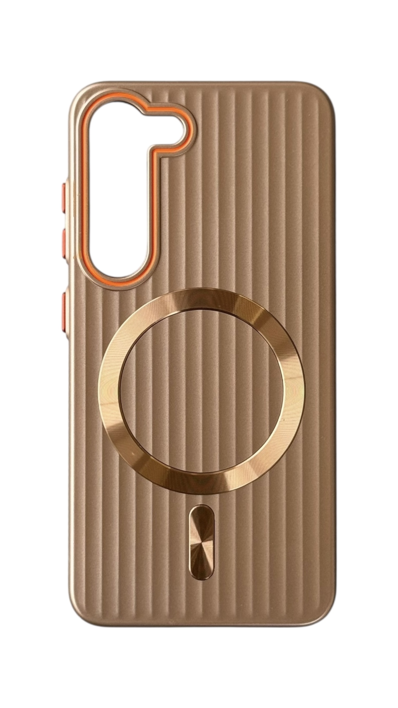 Чохол Ribbed Case with MagSafe для Samsung S23 (gold)