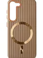 Чохол Ribbed Case with MagSafe для Samsung S23 (gold)