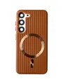 Чохол Ribbed Case with MagSafe для Samsung S23 (brown)