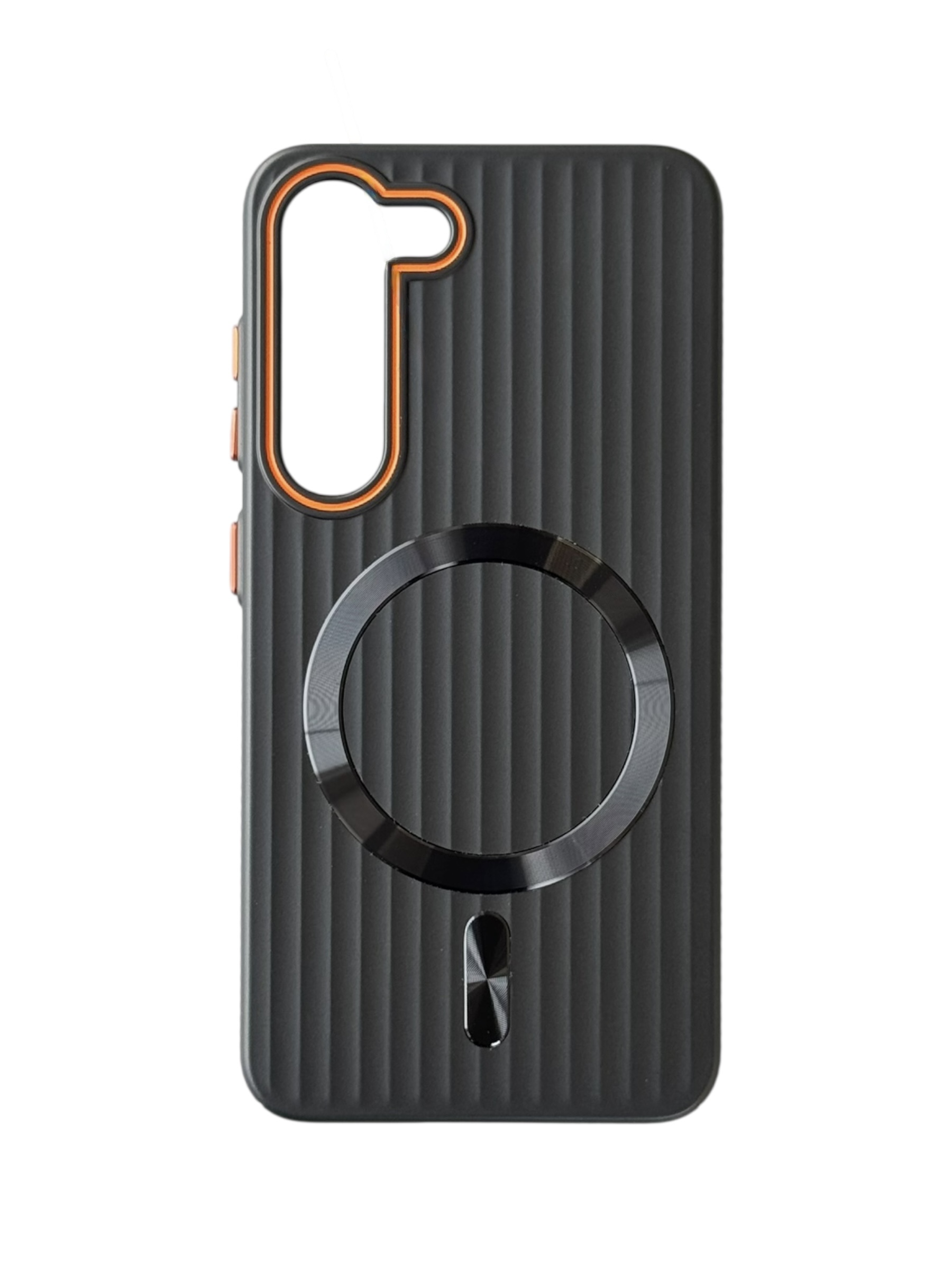 Чохол Ribbed Case with MagSafe для Samsung S23 Plus (black)