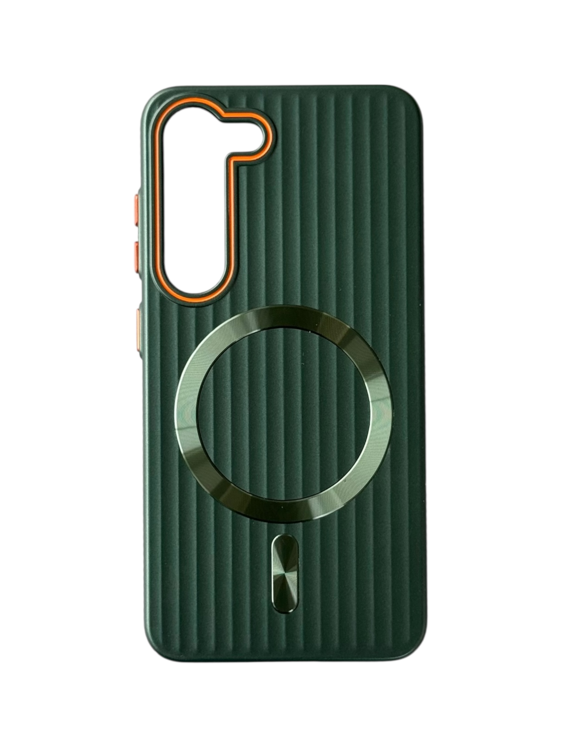 Чохол Ribbed Case with MagSafe для Samsung S23 Plus (dark green)