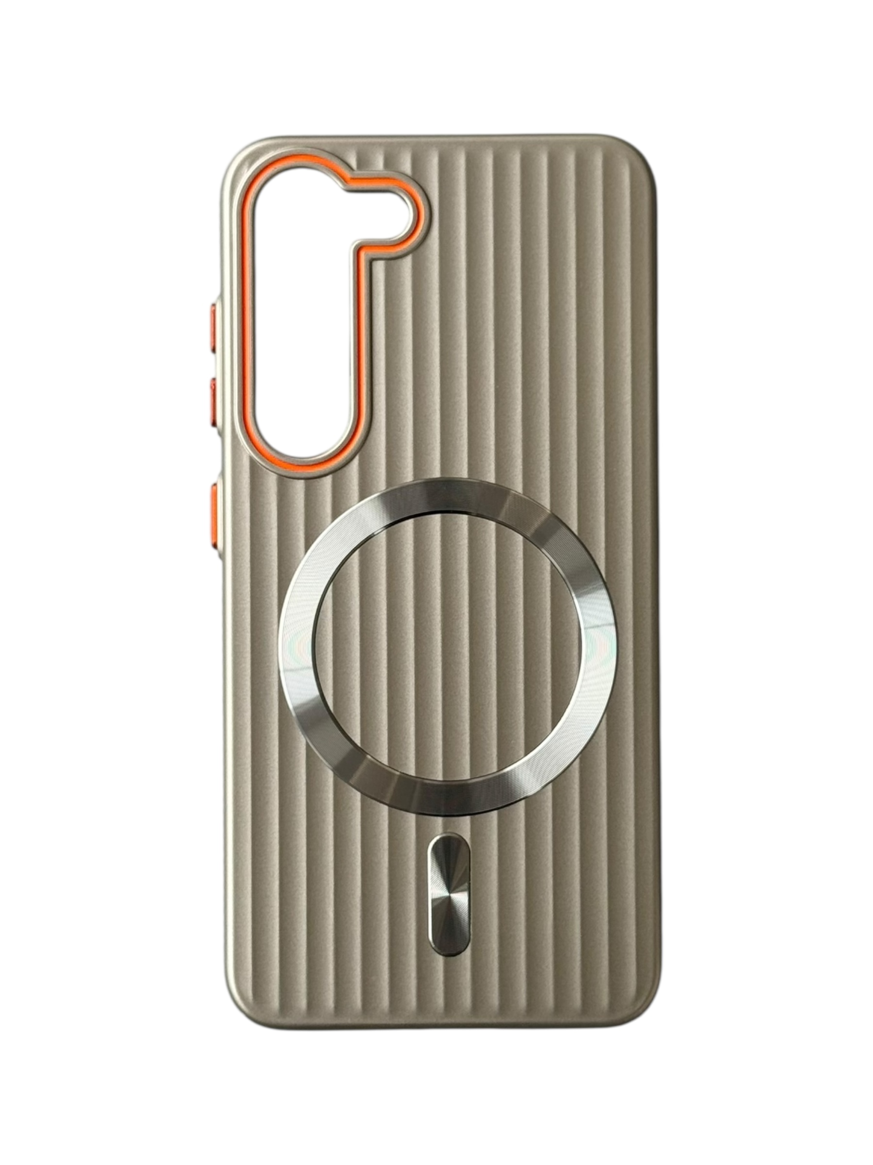 Чохол Ribbed Case with MagSafe для Samsung S23 Plus (gray)