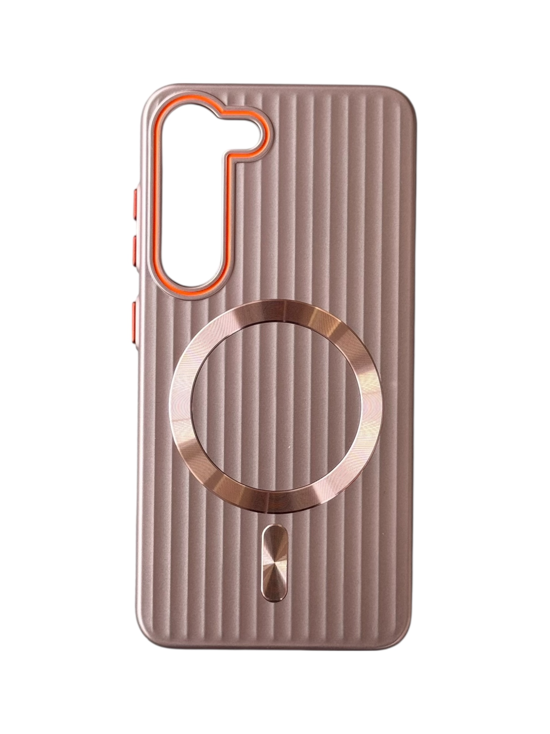 Чохол Ribbed Case with MagSafe для Samsung S23 Plus (pink)