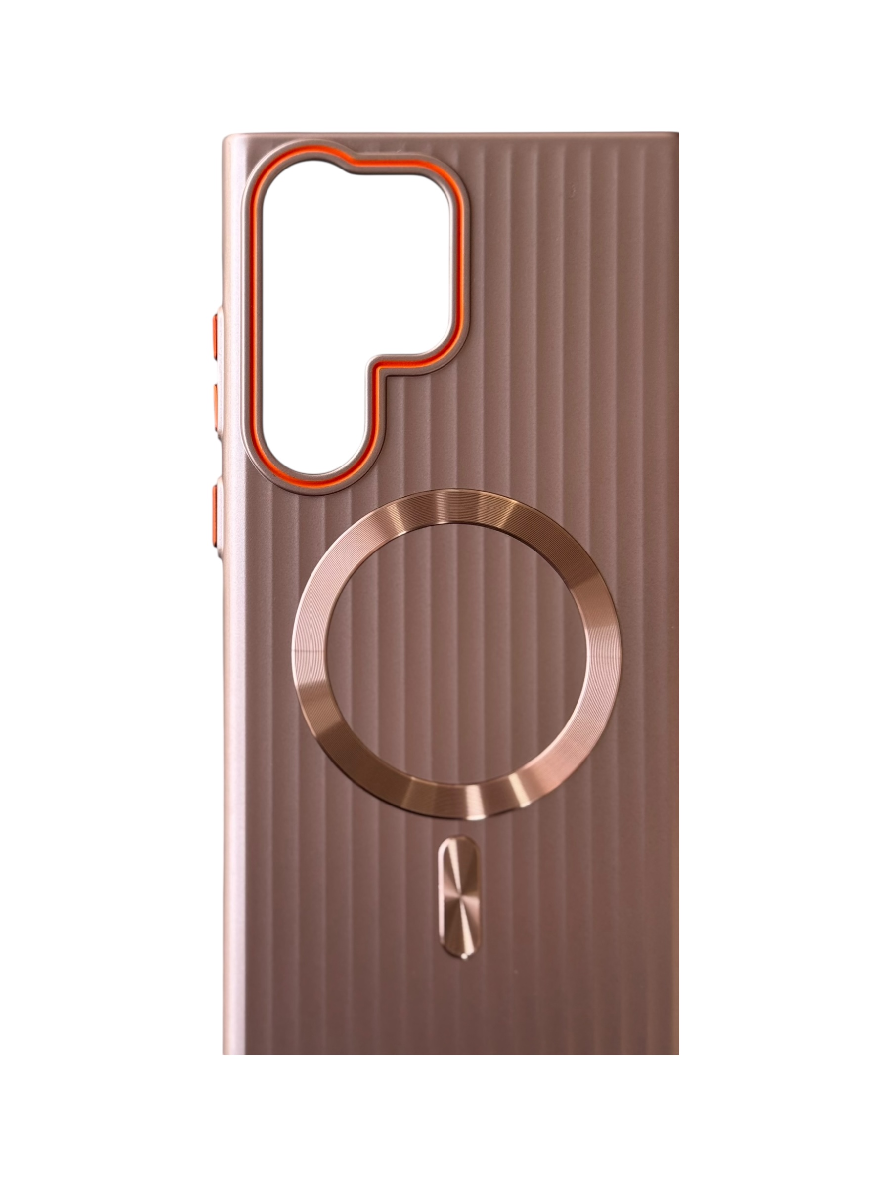 Чохол Ribbed Case with MagSafe для Samsung S23 Ultra (pink)