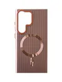 Чохол Ribbed Case with MagSafe для Samsung S23 Ultra (pink)