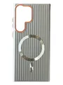 Чохол Ribbed Case with MagSafe для Samsung S23 Ultra (silver)