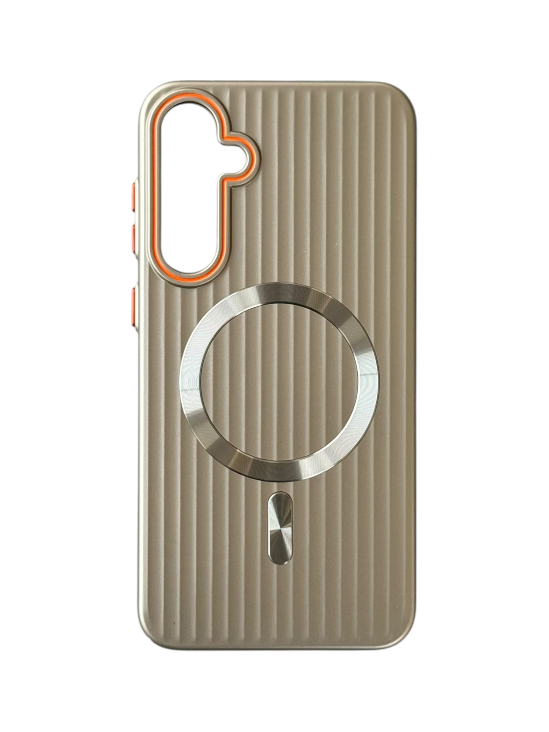 Чохол Ribbed Case with MagSafe для Samsung S24 (gray)