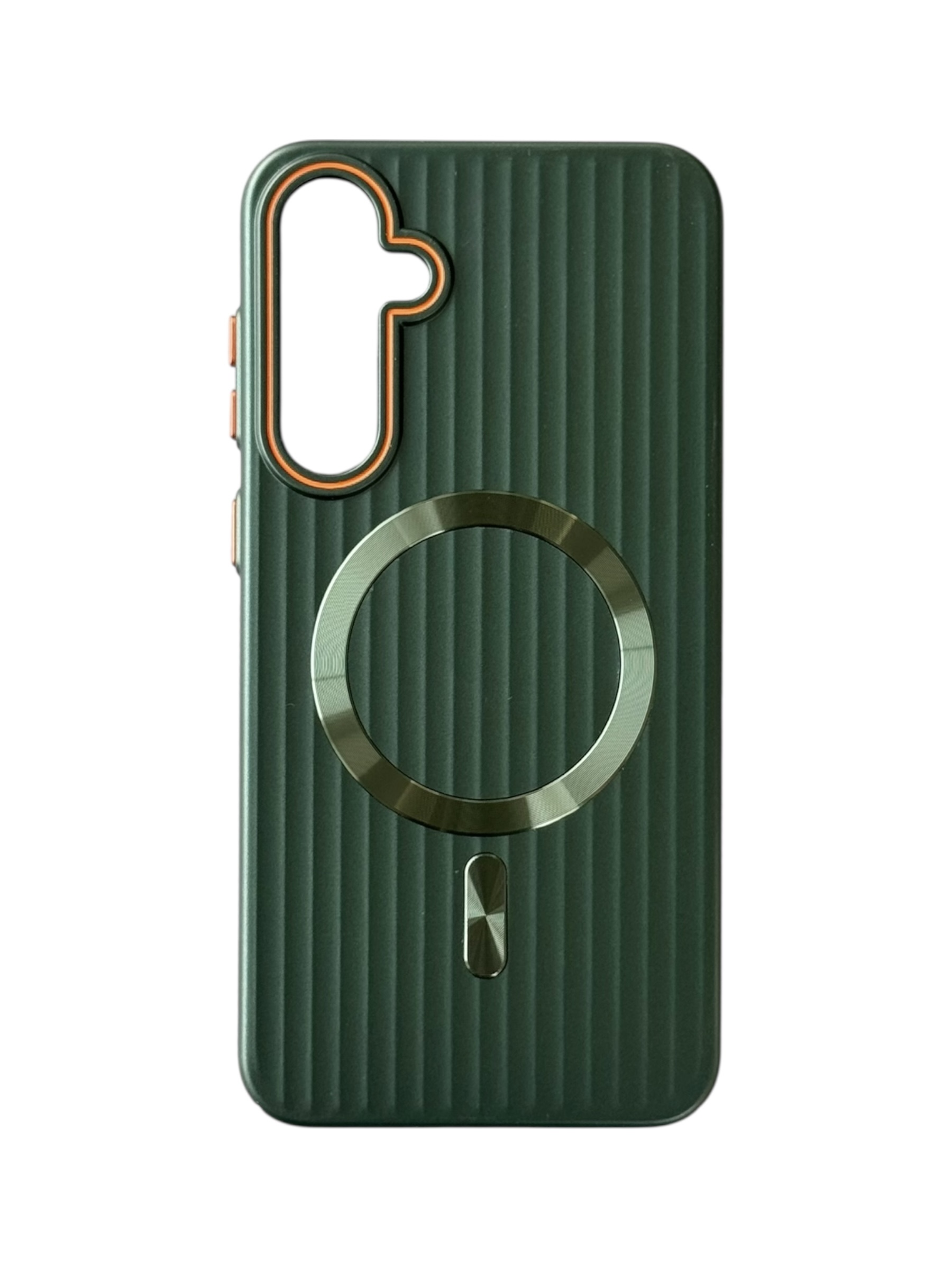 Чохол Ribbed Case with MagSafe для Samsung S24 Plus (dark green)