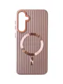 Чохол Ribbed Case with MagSafe для Samsung S24 Plus (pink)