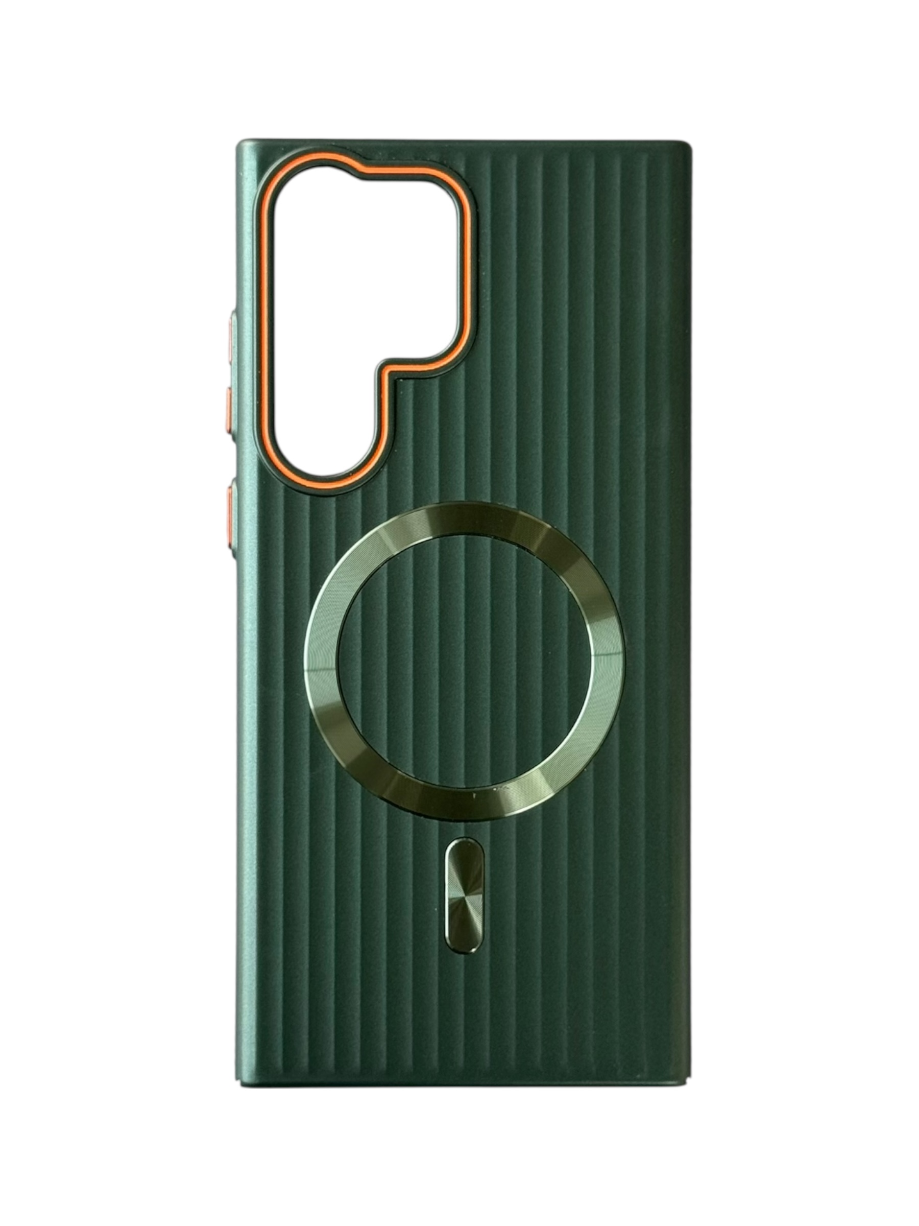 Чохол Ribbed Case with MagSafe для Samsung S24 Ultra (dark green)