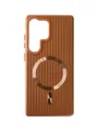Чохол Ribbed Case with MagSafe для Samsung S25 Ultra (brown)