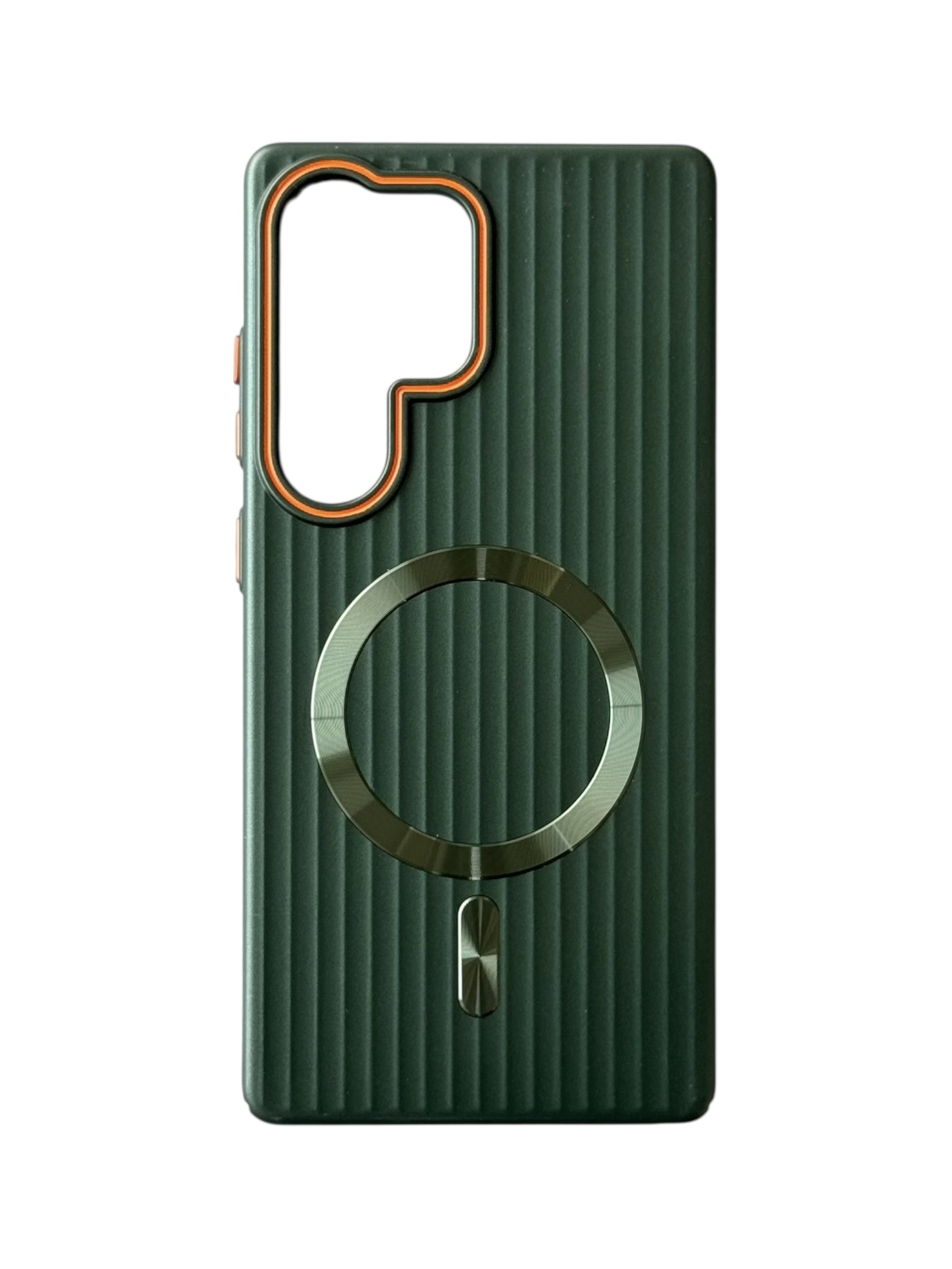 Чохол Ribbed Case with MagSafe для Samsung S25 Ultra (dark green)