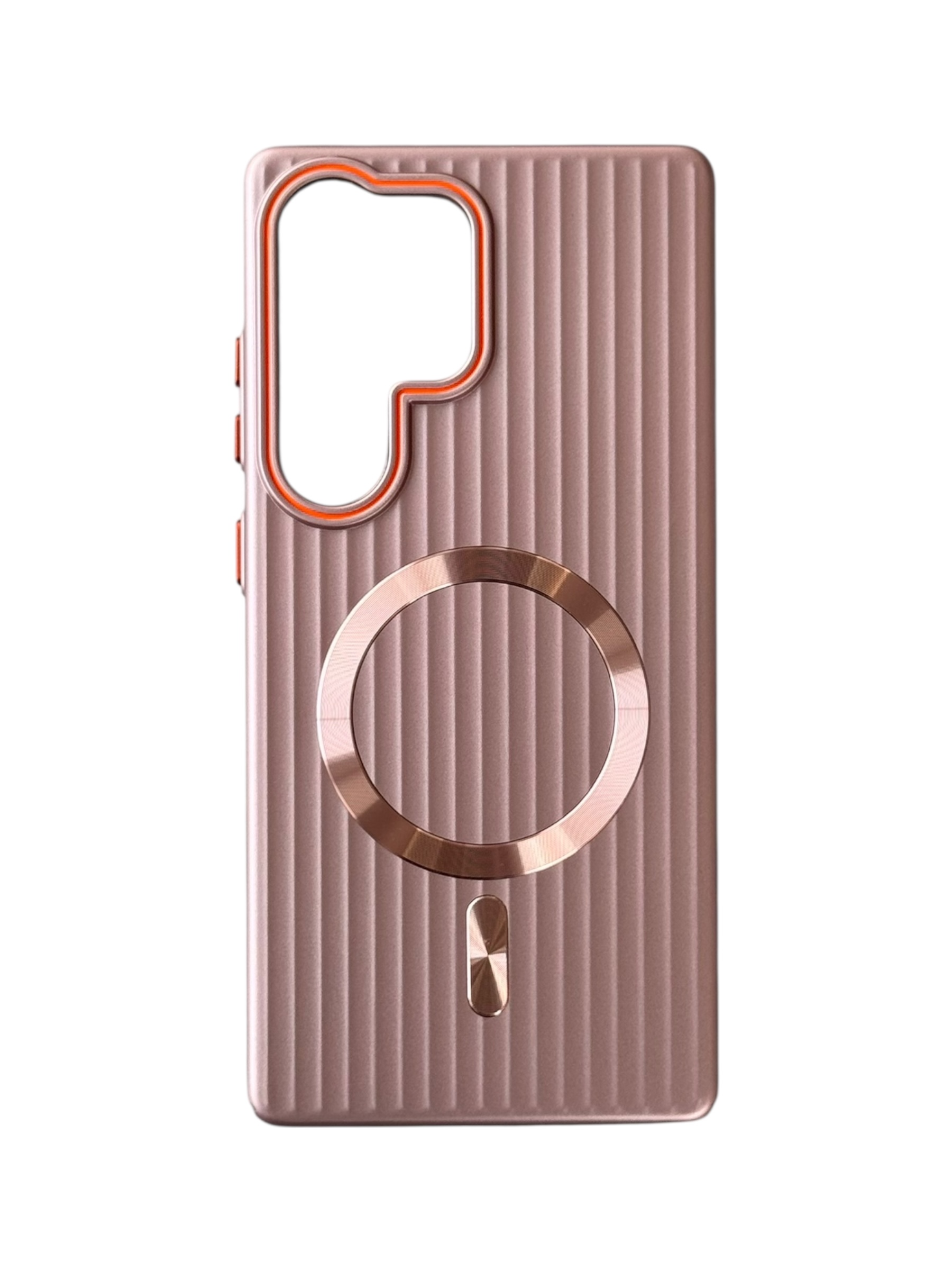 Чохол Ribbed Case with MagSafe для Samsung S25 Ultra (pink)