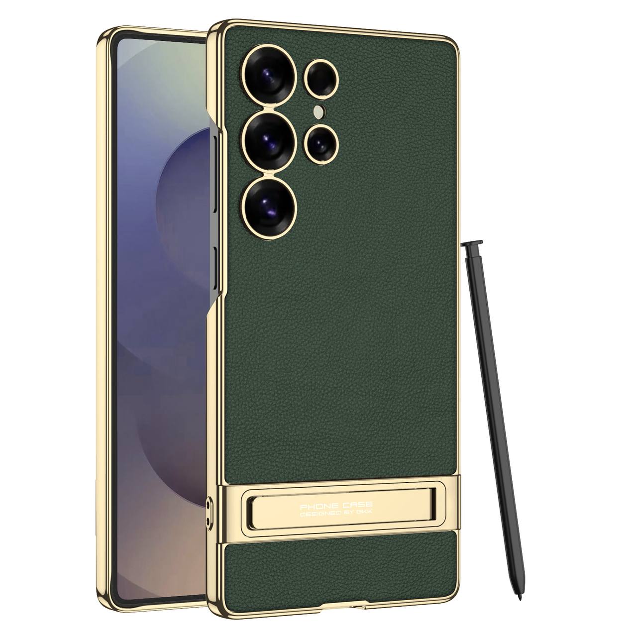 Чохол GKK Case Elite Stand Series для Samsung Galaxy S23 Ultra (green)