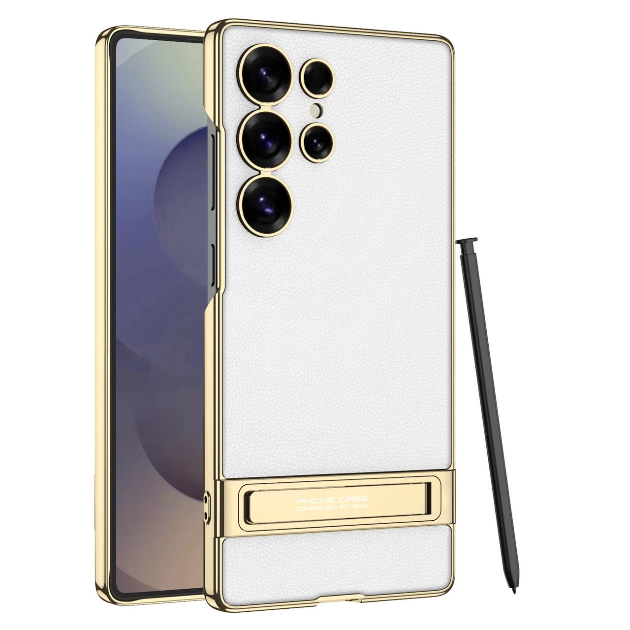 Чохол GKK Case Elite Stand Series для Samsung Galaxy S24 Ultra (white)