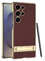 Чохол GKK Case Elite Stand Series для Samsung Galaxy S24 Ultra (red wine)