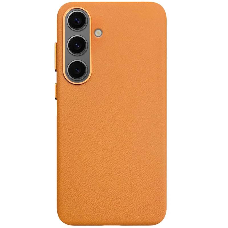 Чохол Leather Case with MagSafe для Samsung Galaxy S25 Plus (brown)