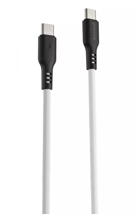 Кабель Proove Rebirth Type-C to Type-C 60W 1m (white)