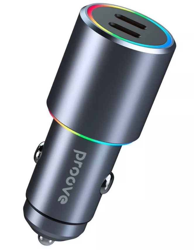 АЗП Proove Double Energy 50W (Type-C + Type-C) (metal gray)