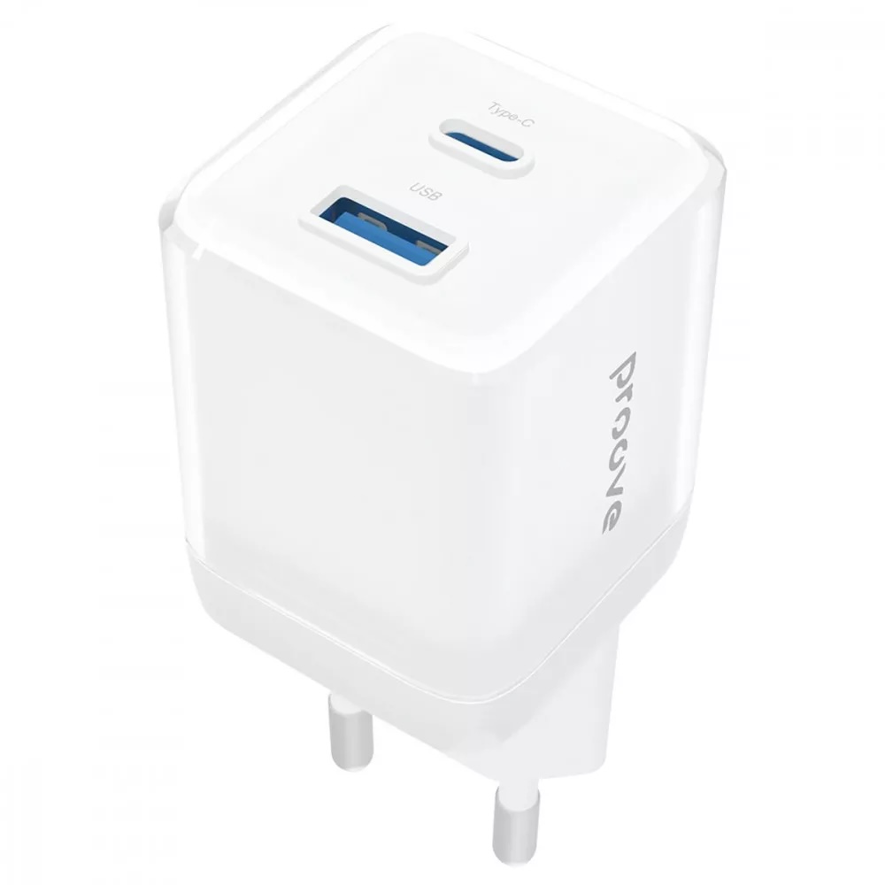 МЗП Proove Pure GaN Plus 30W (Type-C + USB) (white)