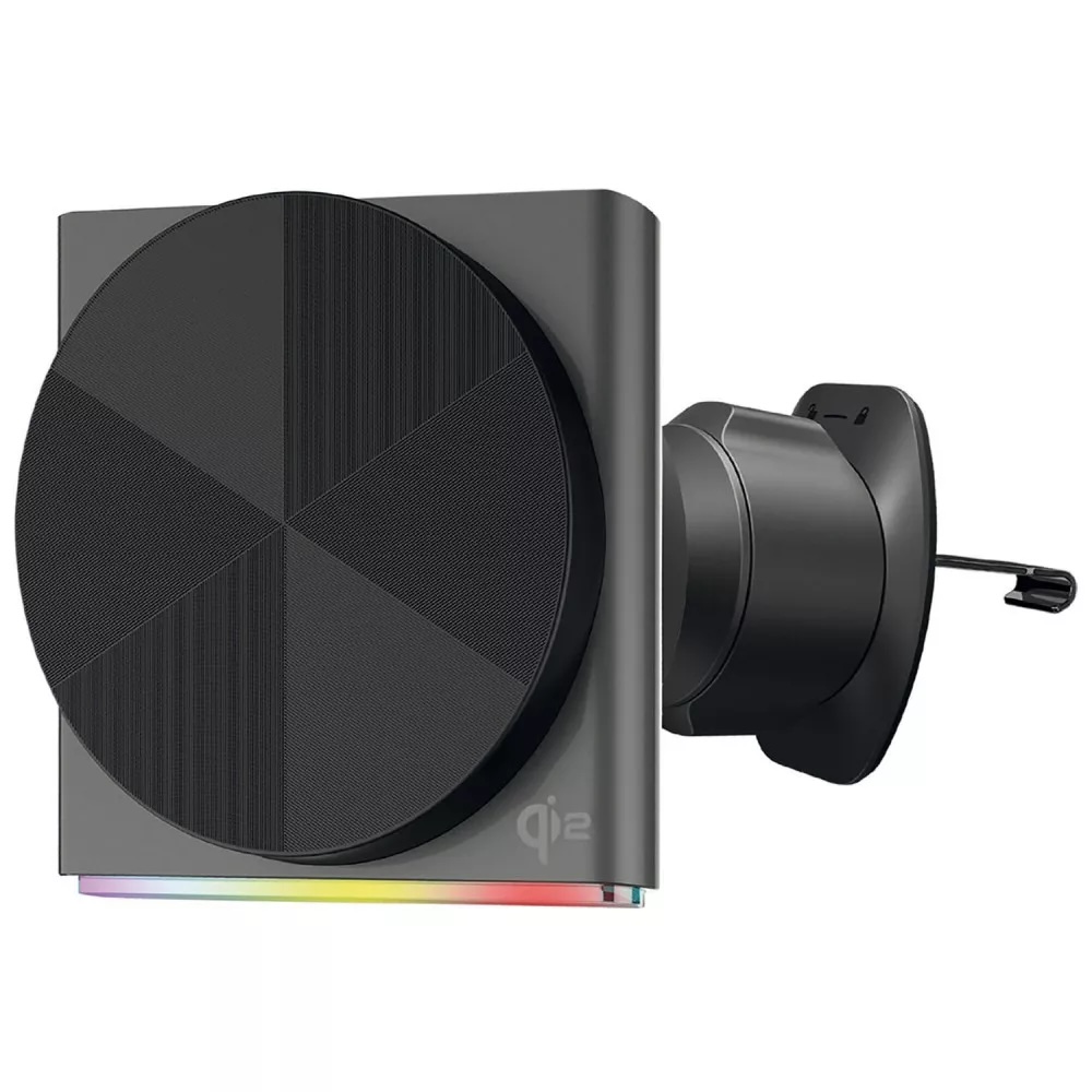 Автомобільний тримач з Бездротовим ЗП Proove Neostorm Qi2 15W (gray)