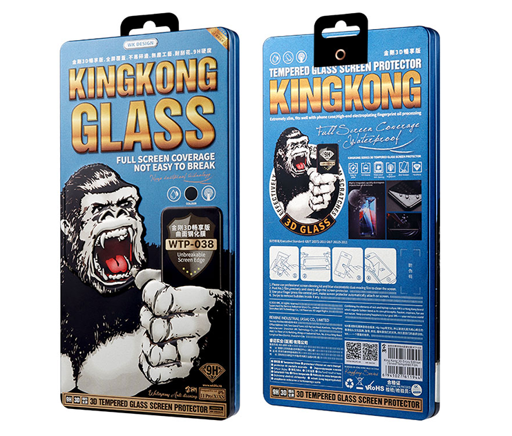 Захисне скло WK Kingkong Lite 3D Curved (WTP-038) для iPhone 13 ProMax / 14 Plus (black)