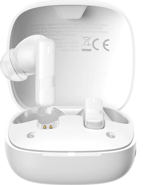 Бездротові навушники Baseus Bowie E20 True Wireless Earphones Stellar (white)