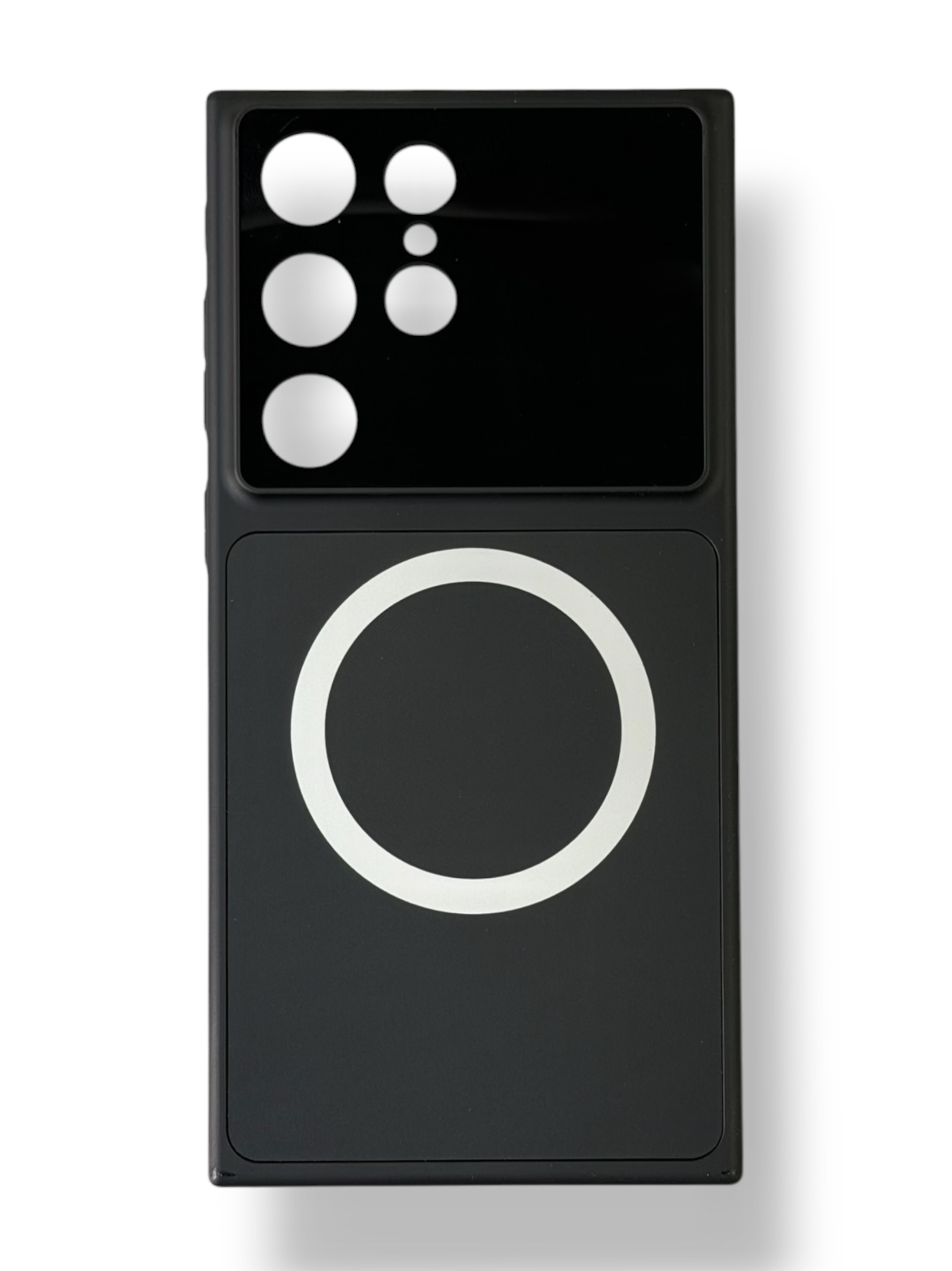 Чохол Frosted Glass Case with MagSafe для Samsung S24 Ultra (black)