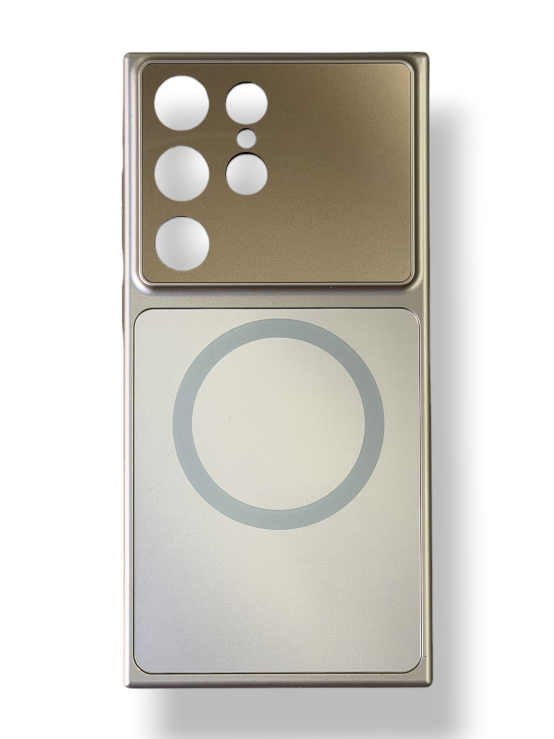 Чохол Frosted Glass Case with MagSafe для Samsung S24 Ultra (desert gold)