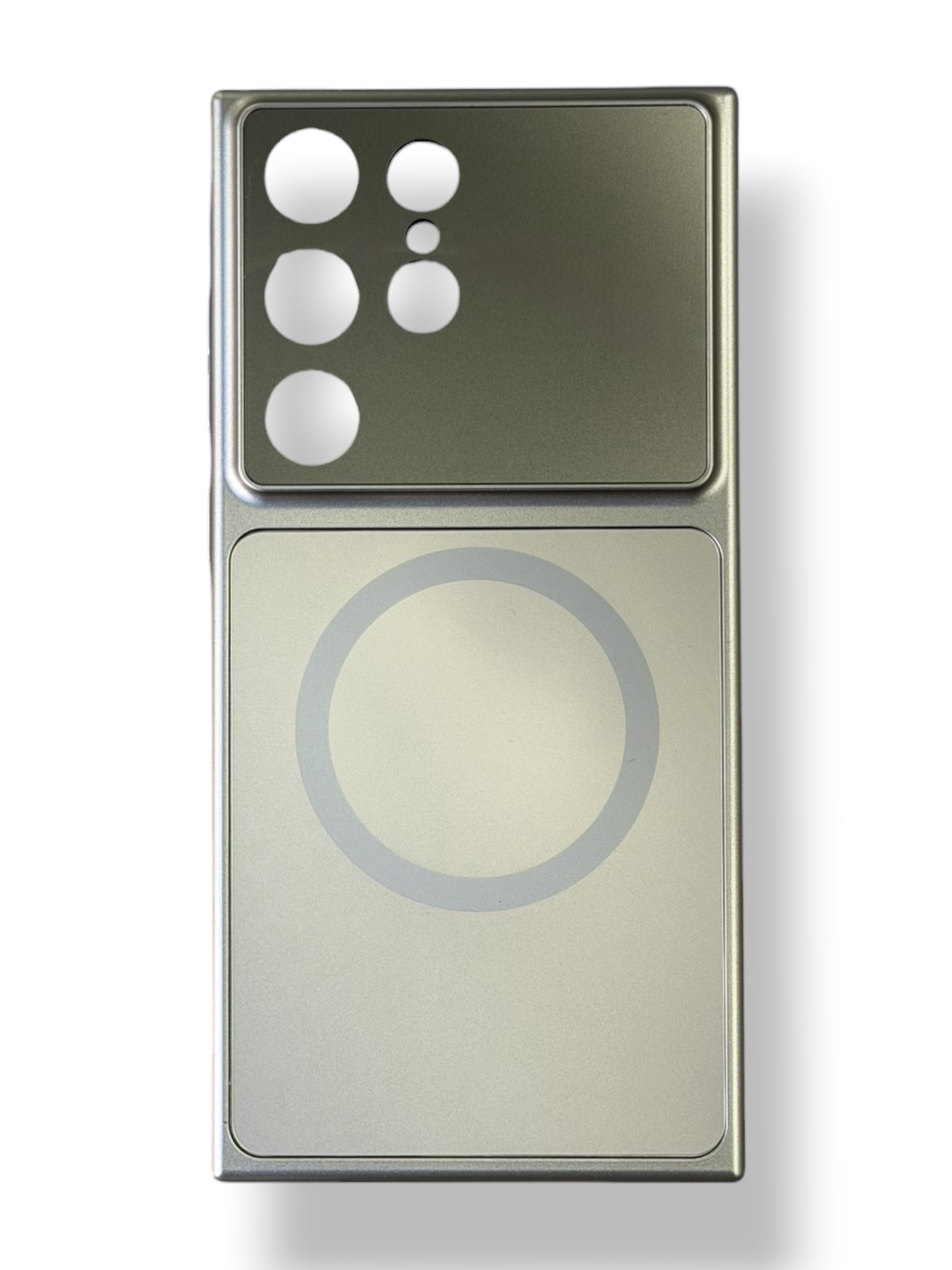 Чохол Frosted Glass Case with MagSafe для Samsung S24 Ultra (titanium)