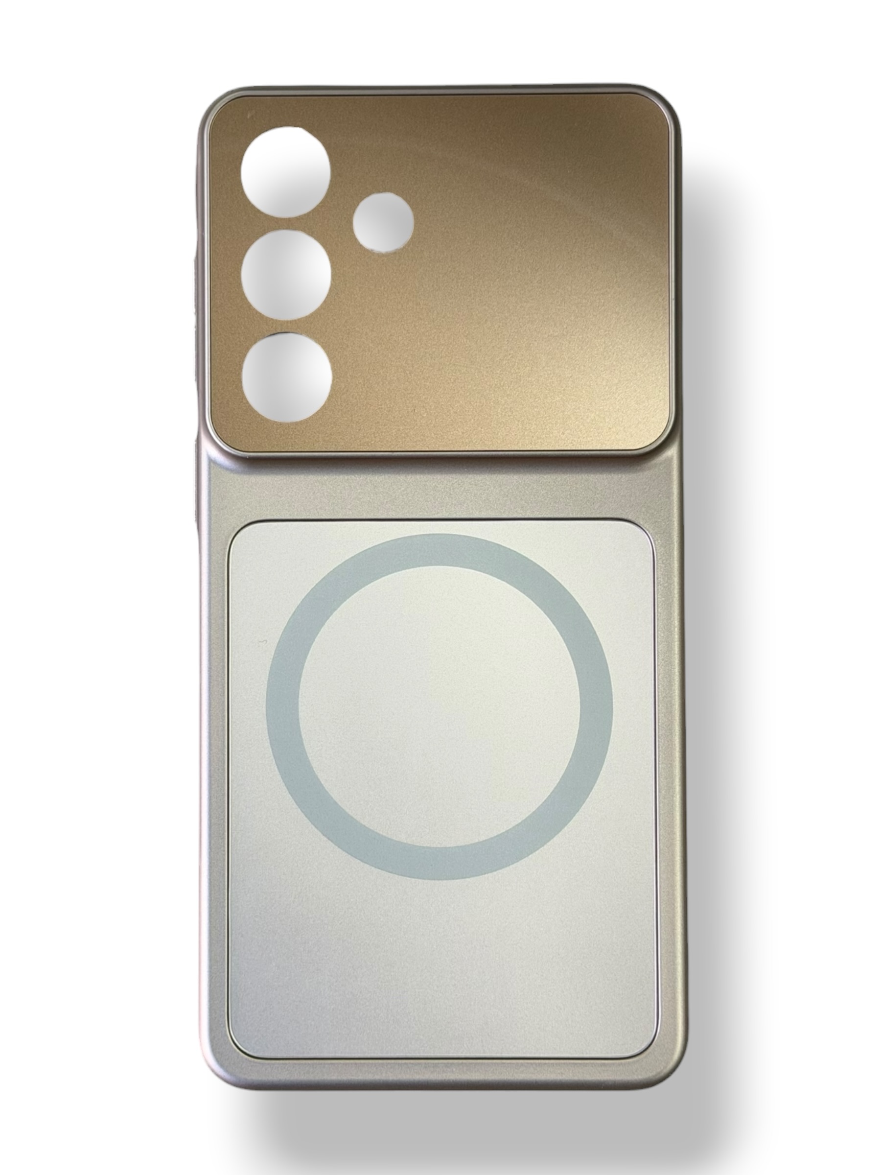 Чохол Frosted Glass Case with MagSafe для Samsung S26 (desert gold)