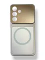Чохол Frosted Glass Case with MagSafe для Samsung S26 (desert gold)