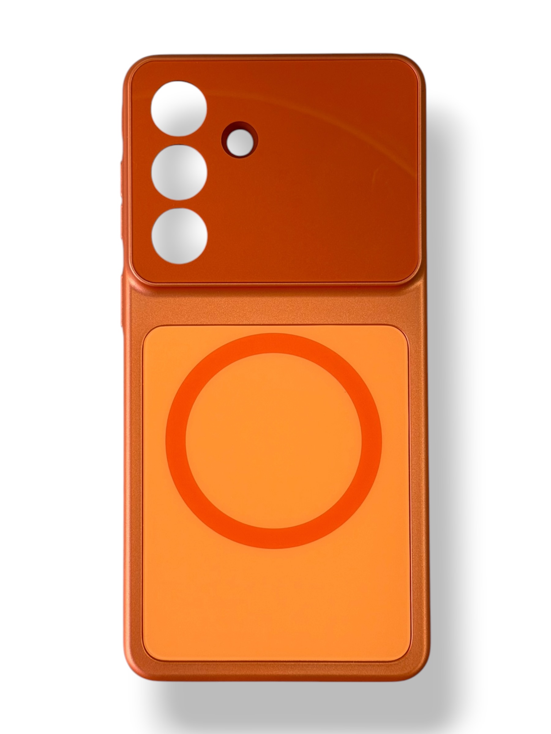Чохол Frosted Glass Case with MagSafe для Samsung S26 (orange)