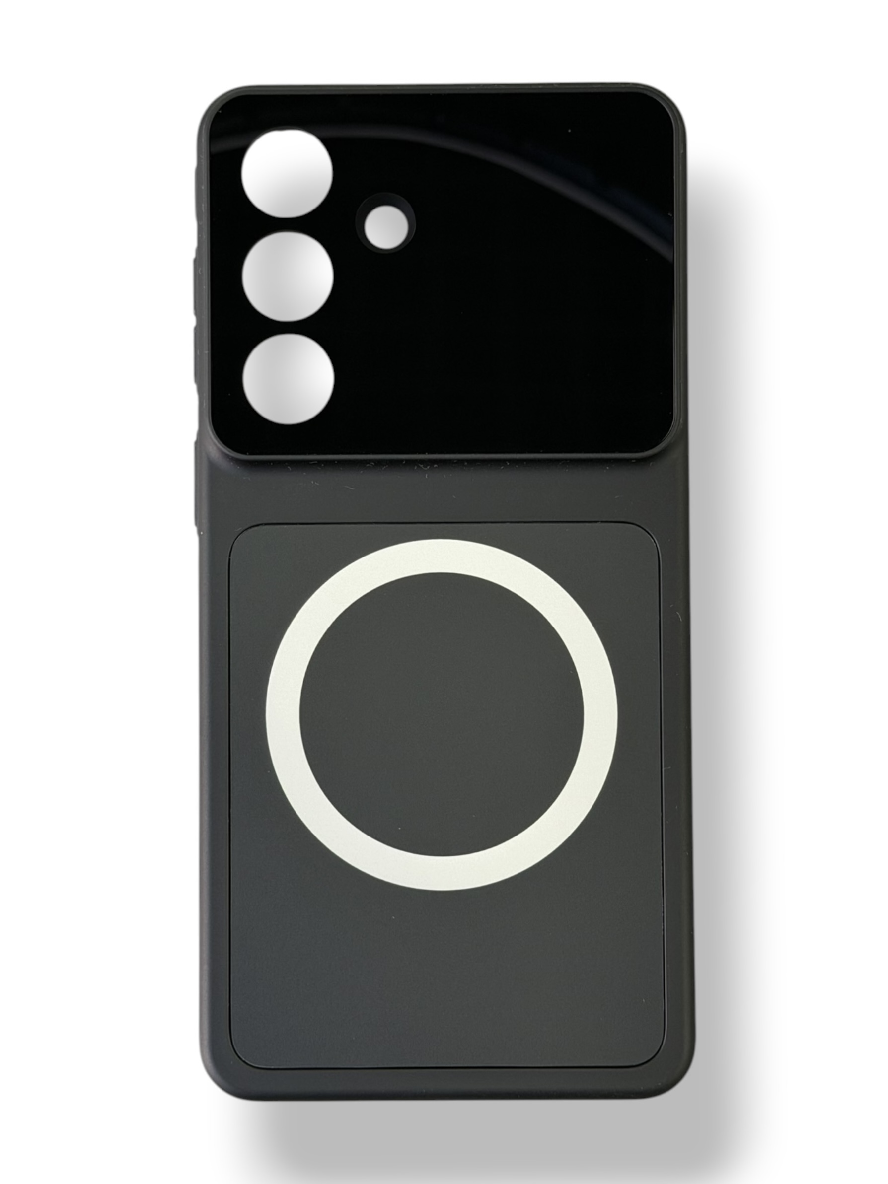 Чохол Frosted Glass Case with MagSafe для Samsung S26 Plus (black)