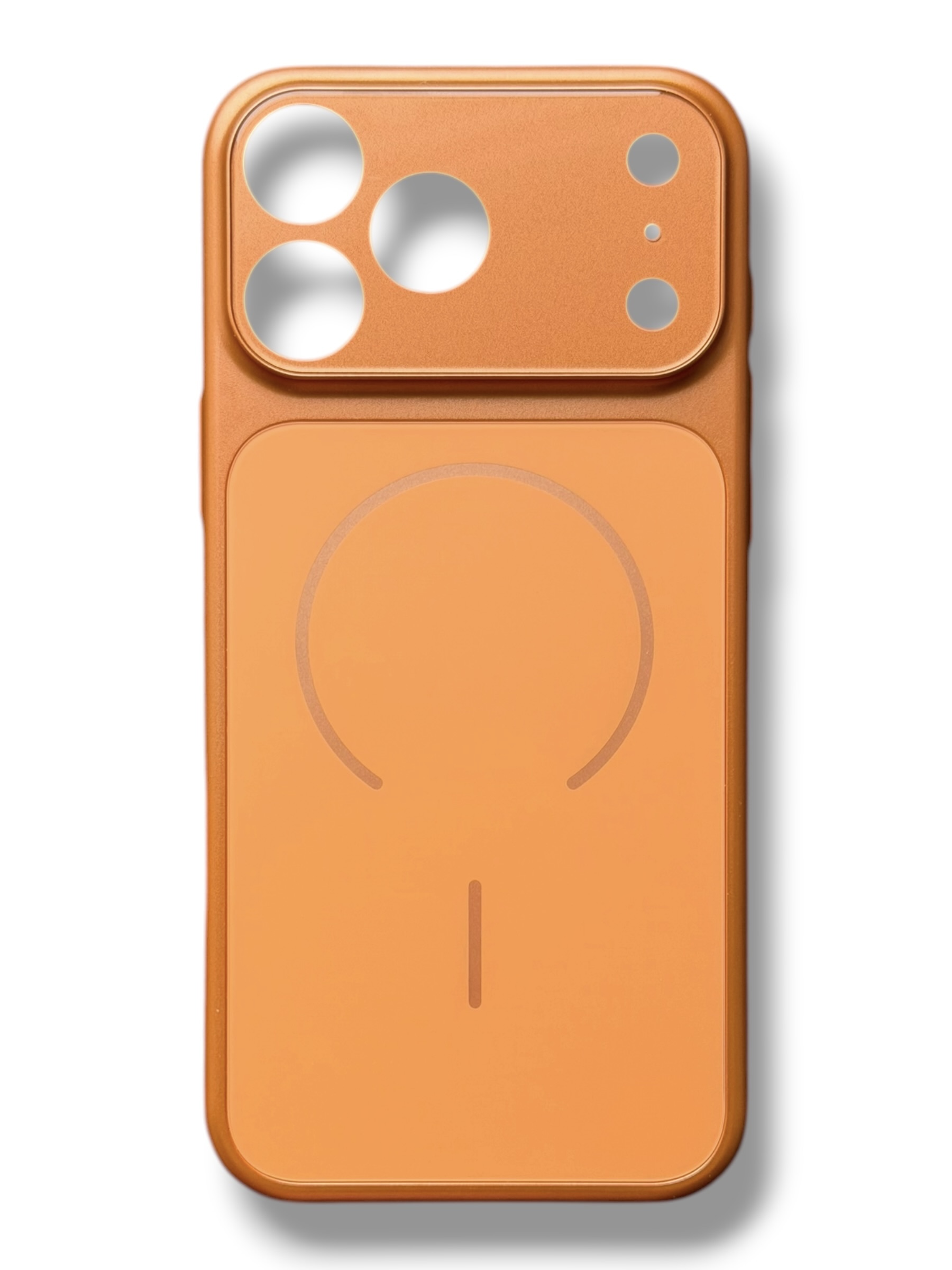 Чохол AG Glass 17 Series Style для iPhone 15 Pro (orange)