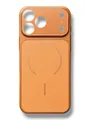 Чохол AG Glass 17 Series Style для iPhone 15 Pro (orange)