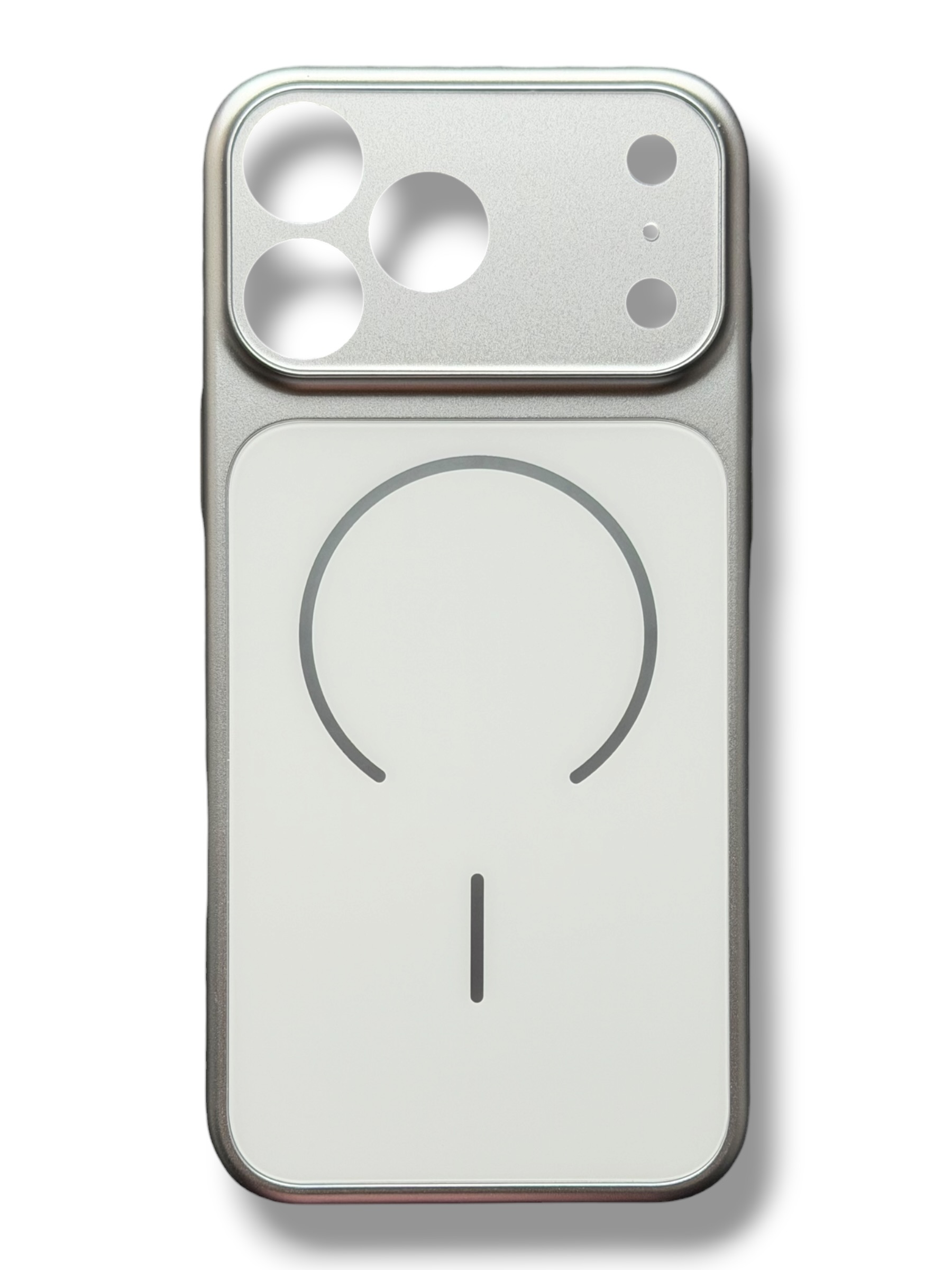 Чохол AG Glass 17 Series Style для iPhone 15 Pro (silver)