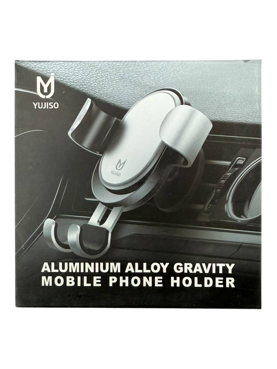 Автомобільний тримач Yujiso Aluminium Alloy Gravity Mobile Phone Holder (silver)