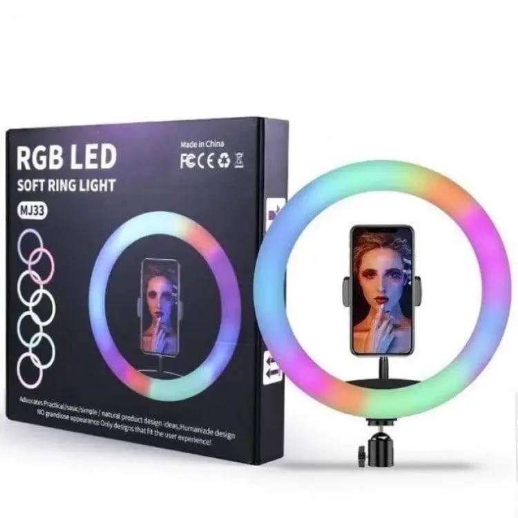 LED Світодіодне Селфі-Кільце MJ 33 (M33K) RGB (33см)