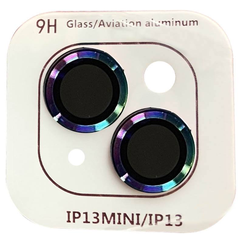 Захисне скло на камеру Metal Classic для Apple iPhone 13 mini / 13 (бузковий / rainbow)