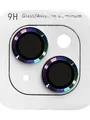 Захисне скло на камеру Metal Classic для Apple iPhone 14 / 14 Plus (бузковий / rainbow)