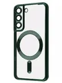 Чохол MetalColor Case MagSafe Samsung S21 FE (dark green)