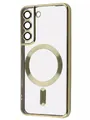 Чохол MetalColor Case MagSafe Samsung S21 FE (gold)