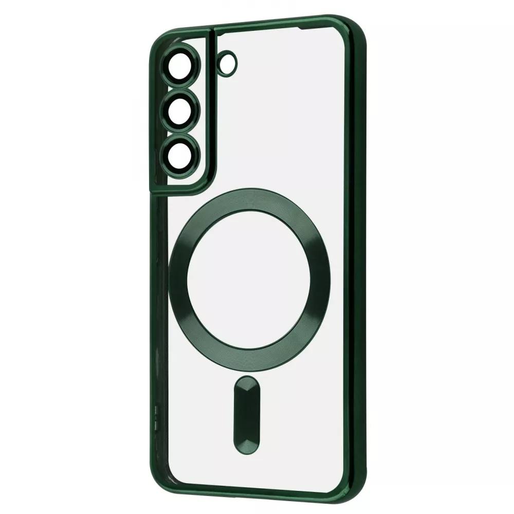 Чохол MetalColor Case MagSafe Samsung S22 (dark green)